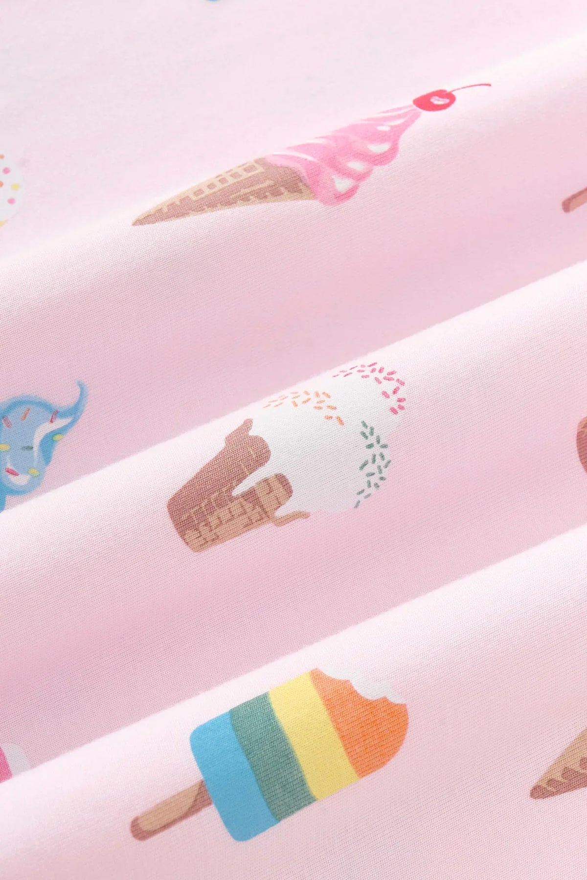 Short Sleeve Pajamas in Sakura Ice Cream