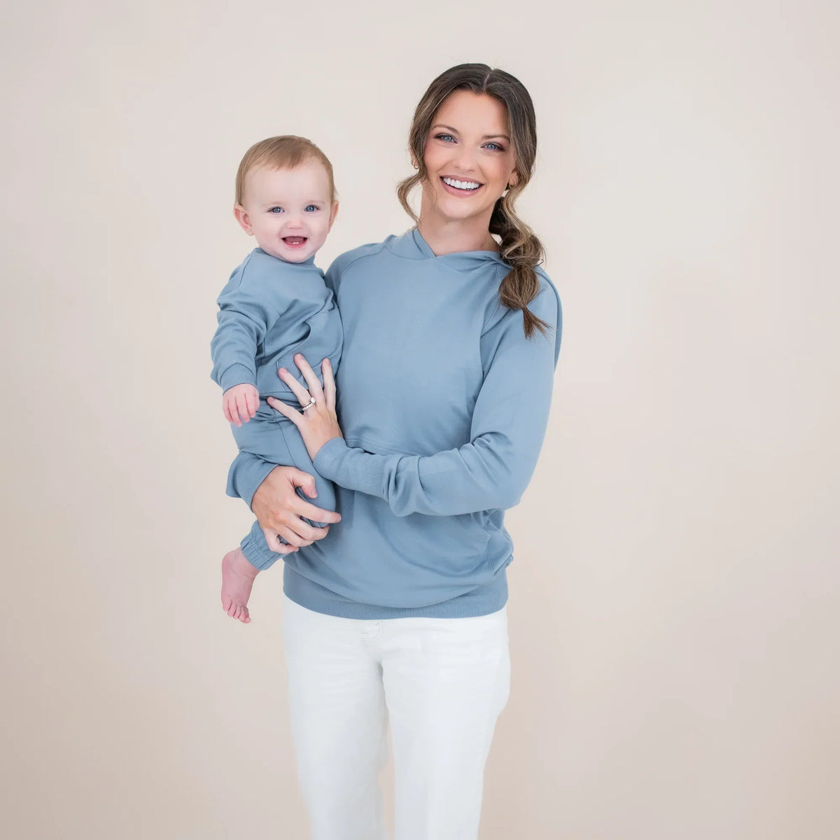 Women's French Terry Nursing Hoodie in Slate