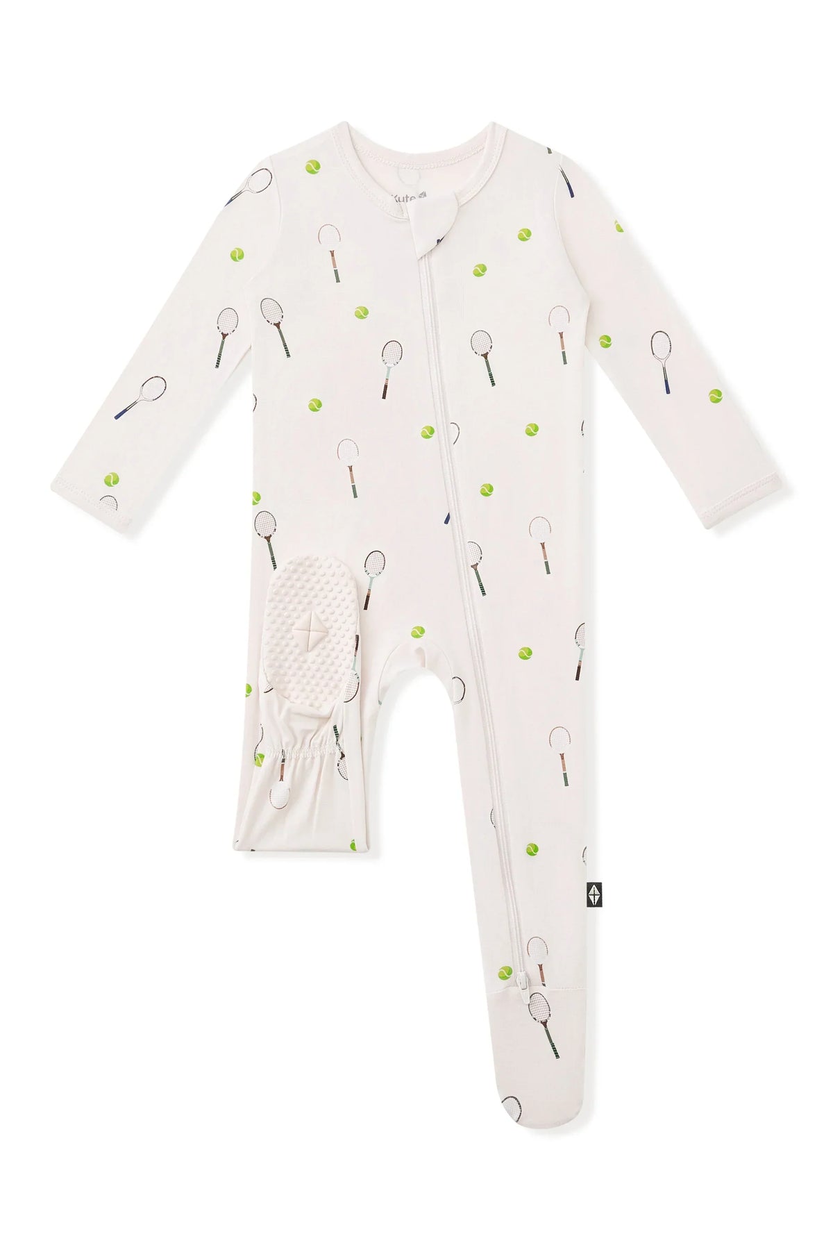 Zippered Footie in Tennis