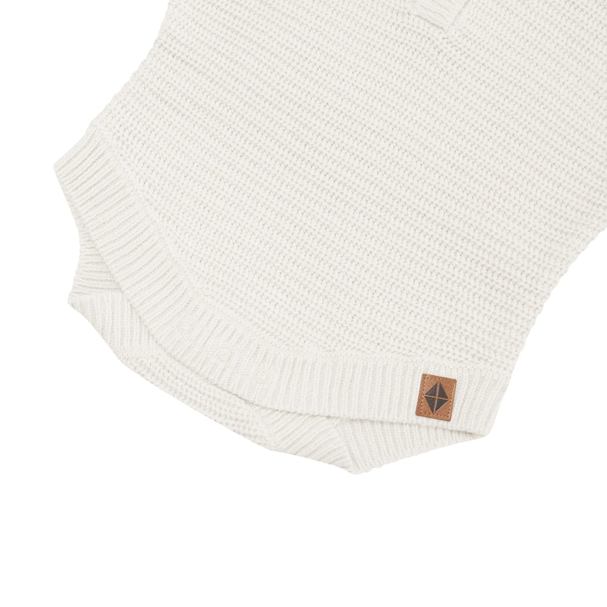 Chunky Knit Romper in Oat