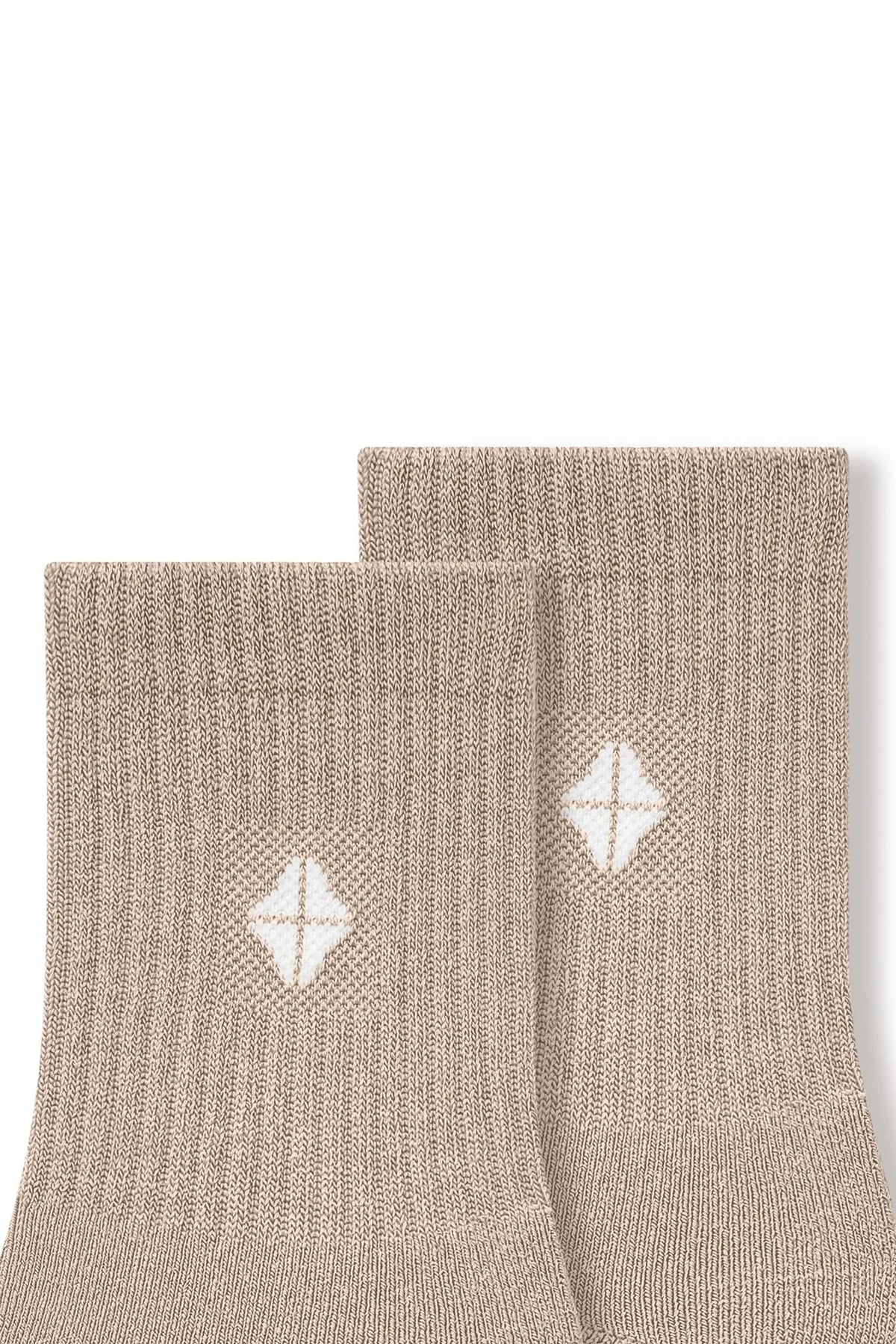 Adult Crew Socks in Bisque