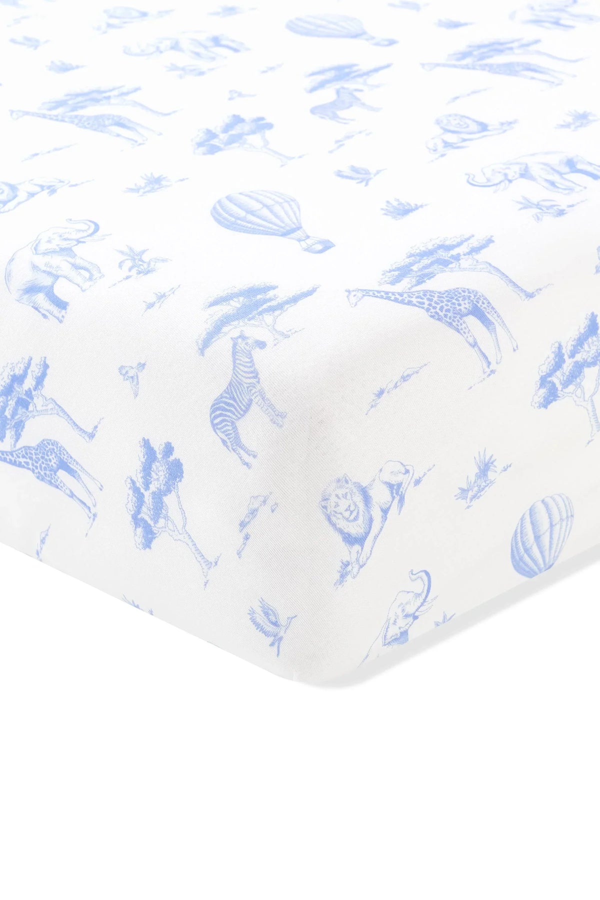 Crib Sheet in Toile Safari