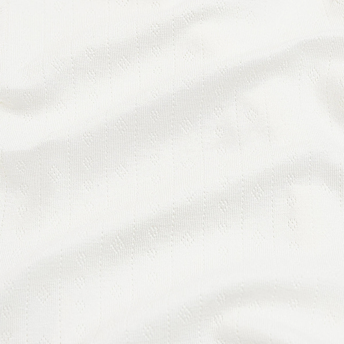 Pointelle Zippered Footie in Cloud