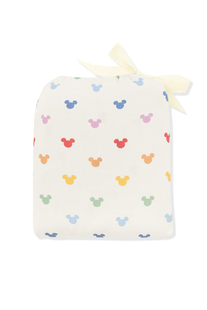 Crib Sheet in Pastel Mickey Mouse