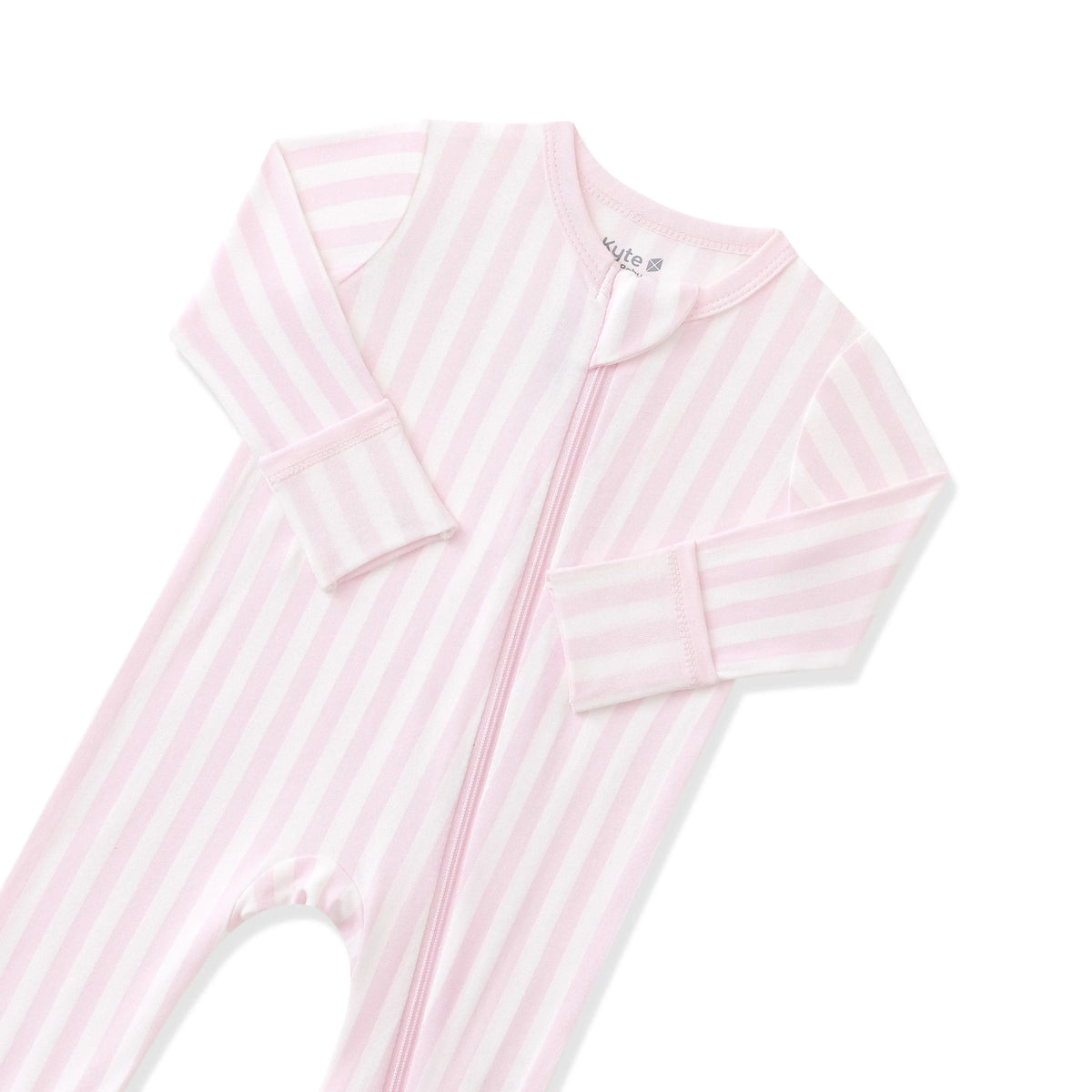 Zippered Romper in Small Sakura Stripe