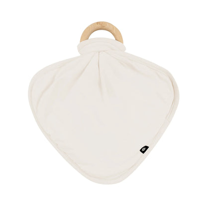 Lovey in Oat with Removable Wooden Teething Ring