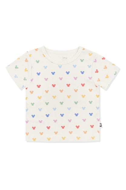 Toddler Basic Tee in Pastel Mickey Mouse