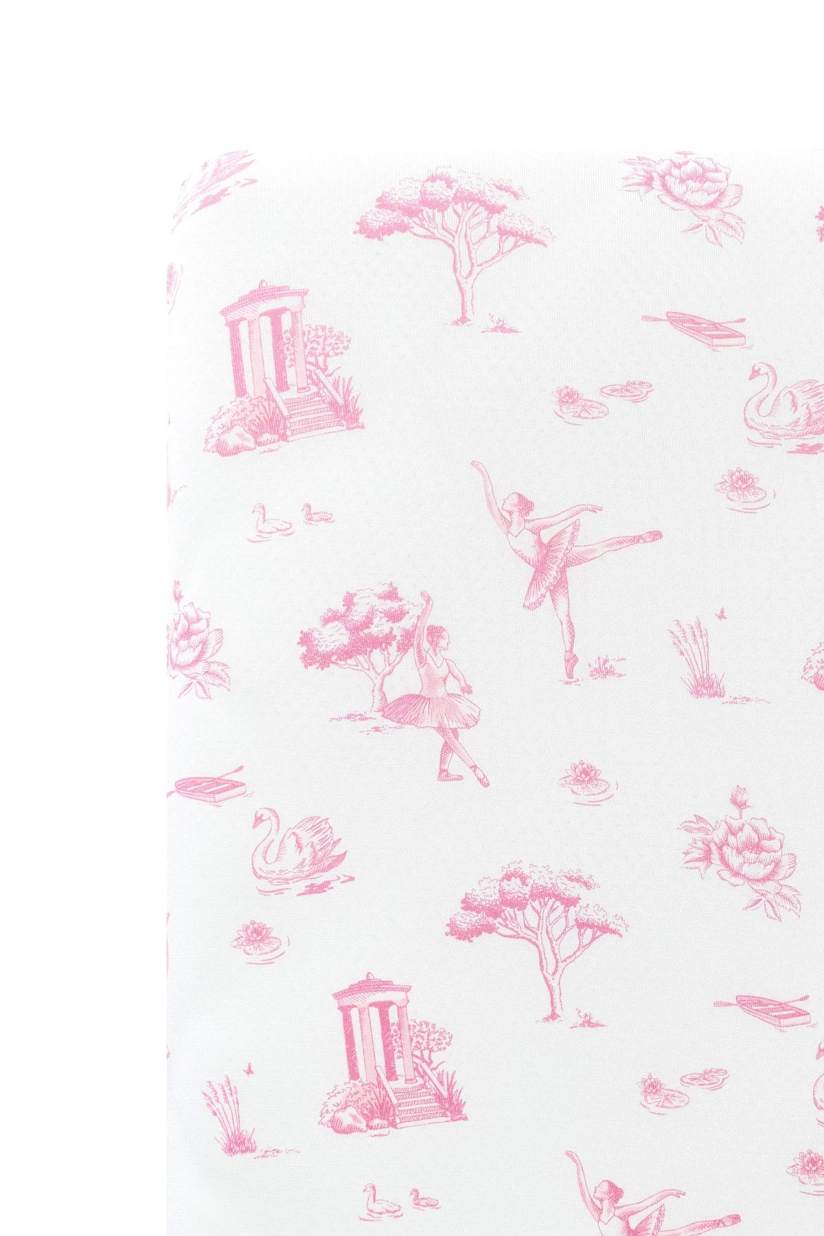 Crib Sheet in Toile Ballet