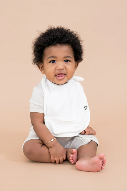 Terry Pocket Bib in Cloud