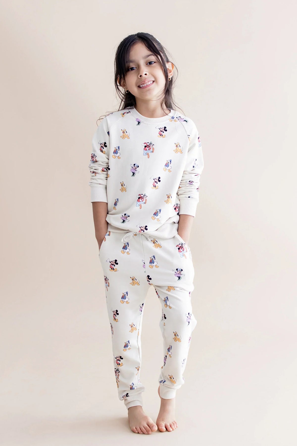 Long Sleeve Jogger Set in Mickey Mouse and Friends