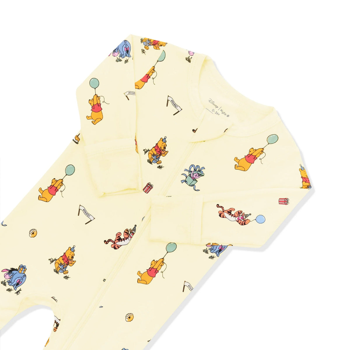 Zippered Footie in Winnie the Pooh Celebration