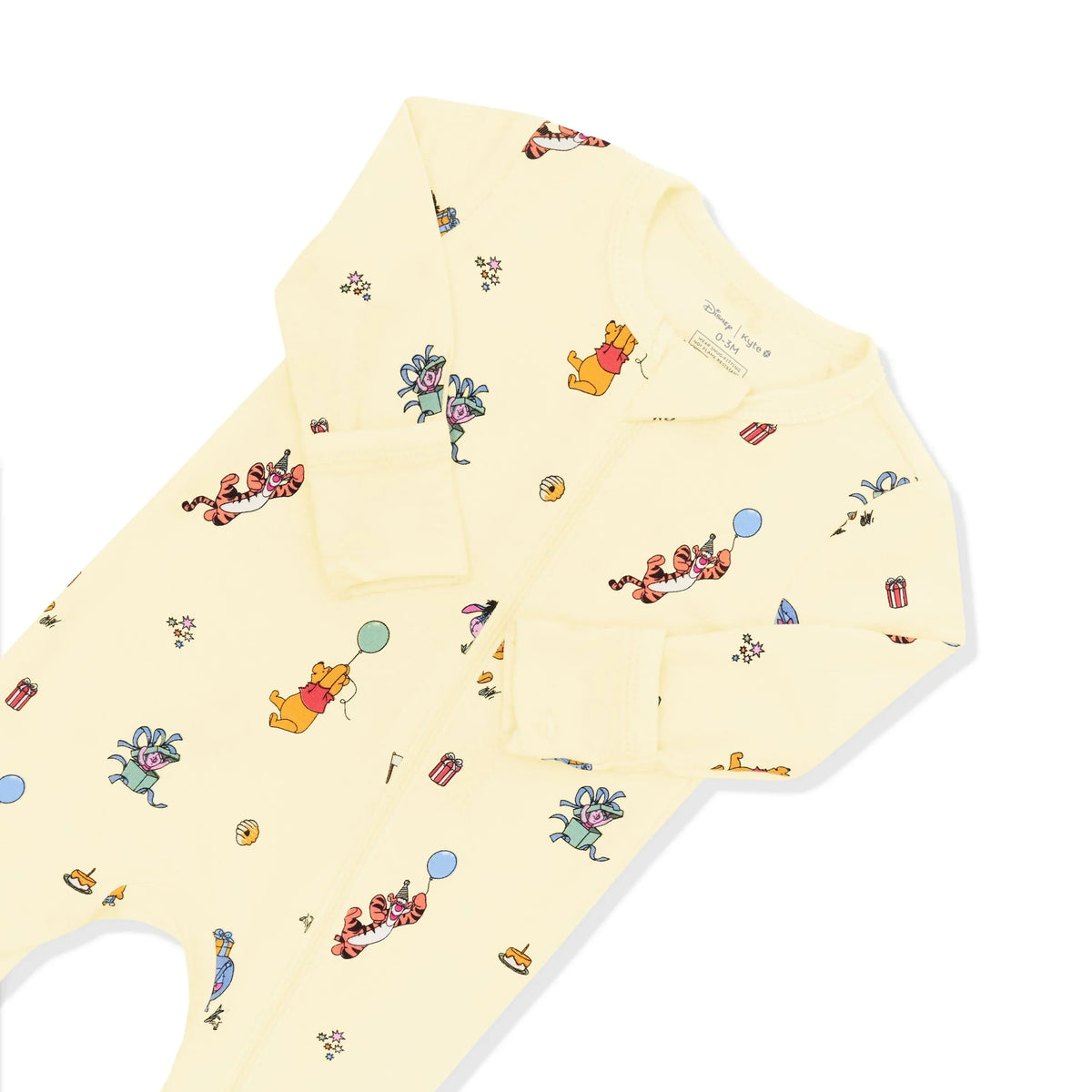 Zippered Romper in Winnie the Pooh Celebration