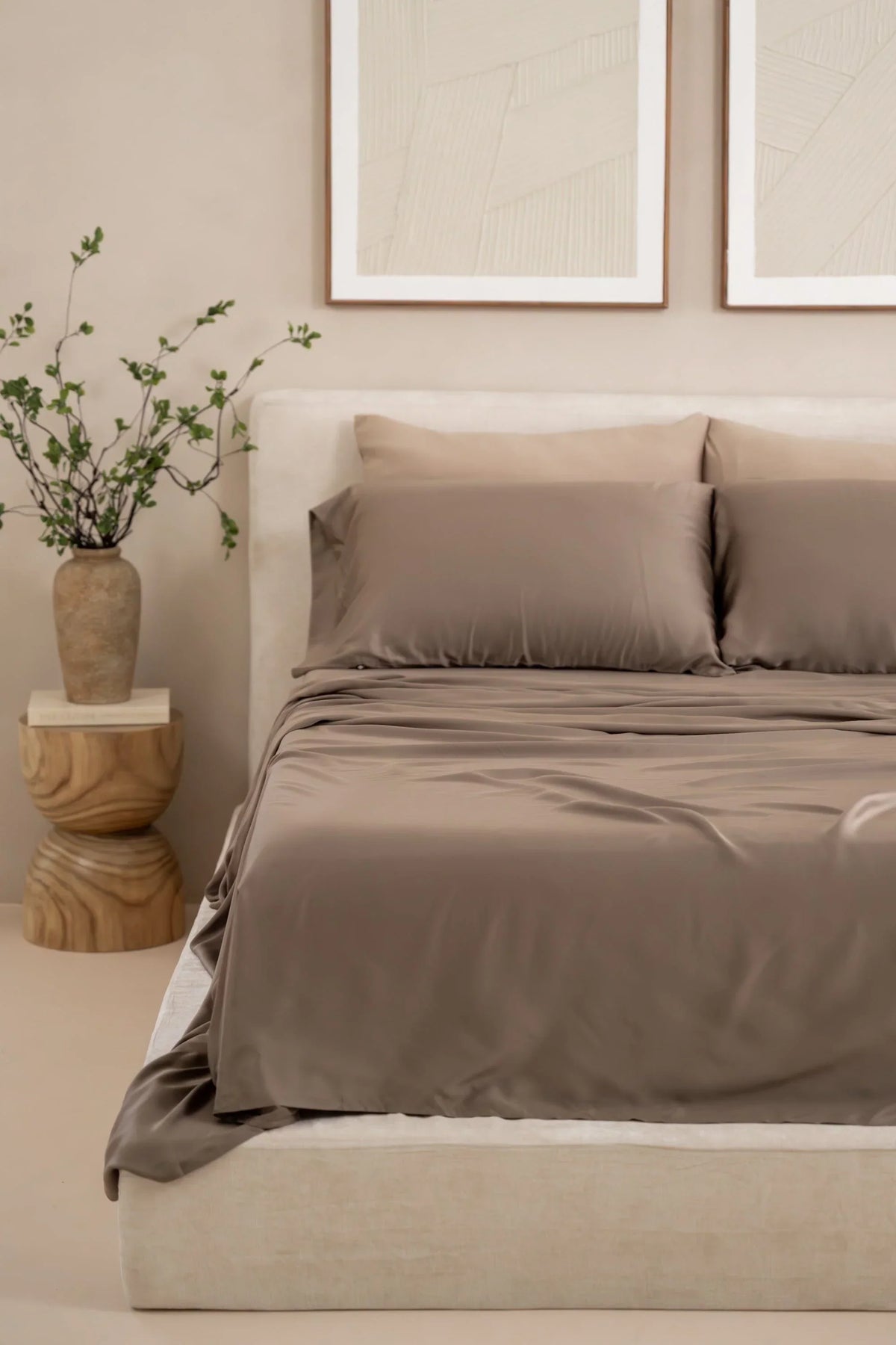 Bamboo Sateen Sheet Set in Truffle