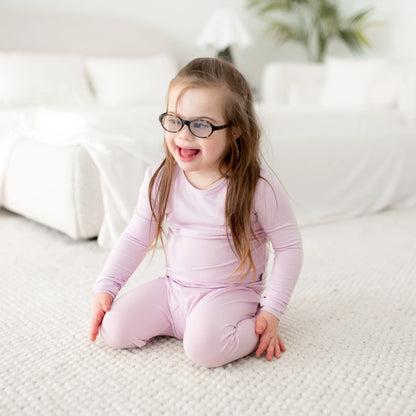 Long Sleeve Pajamas in Thistle