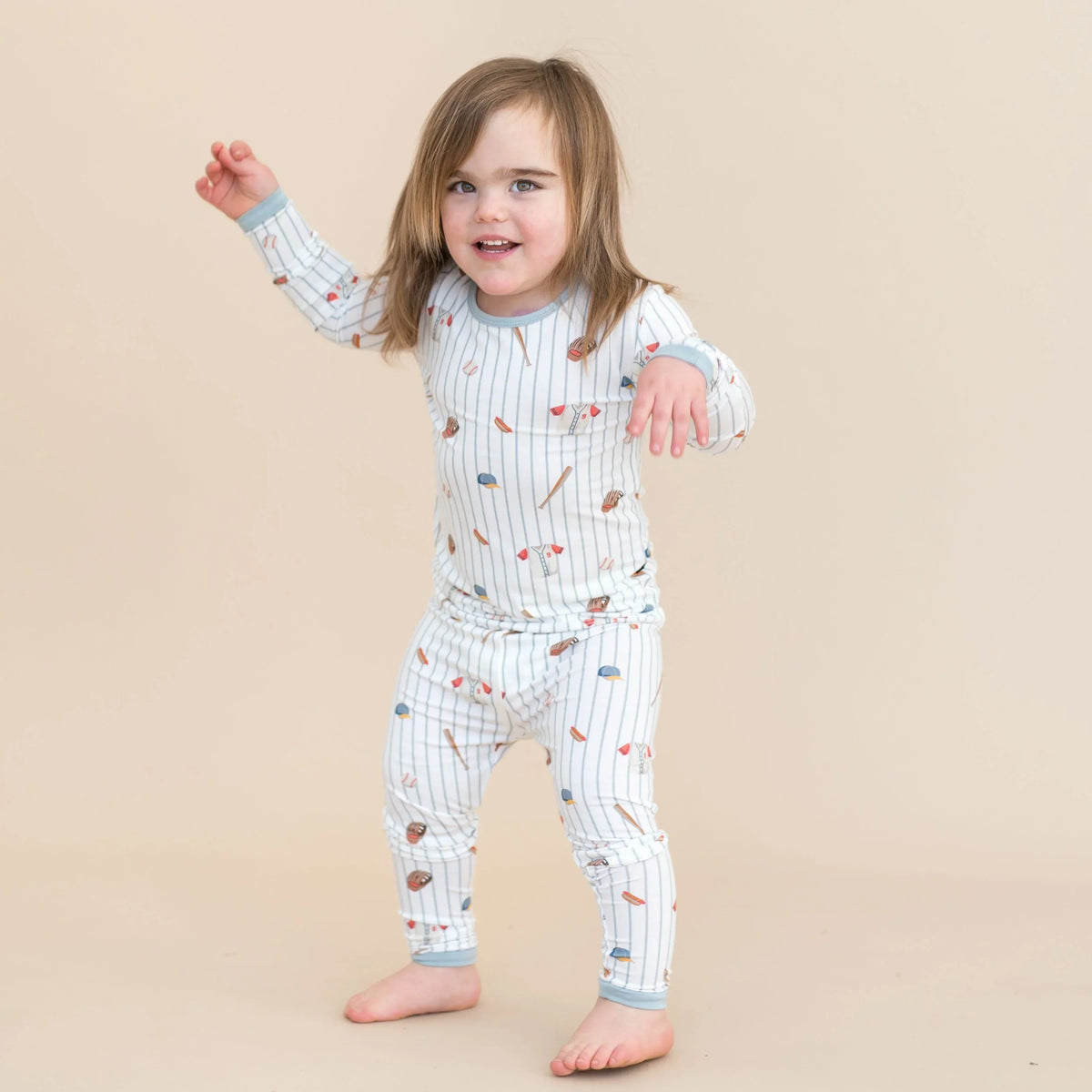 Long Sleeve Pajamas in Home Run