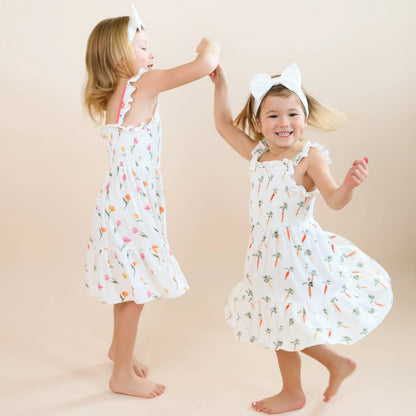 Smocked Dress in Tulip