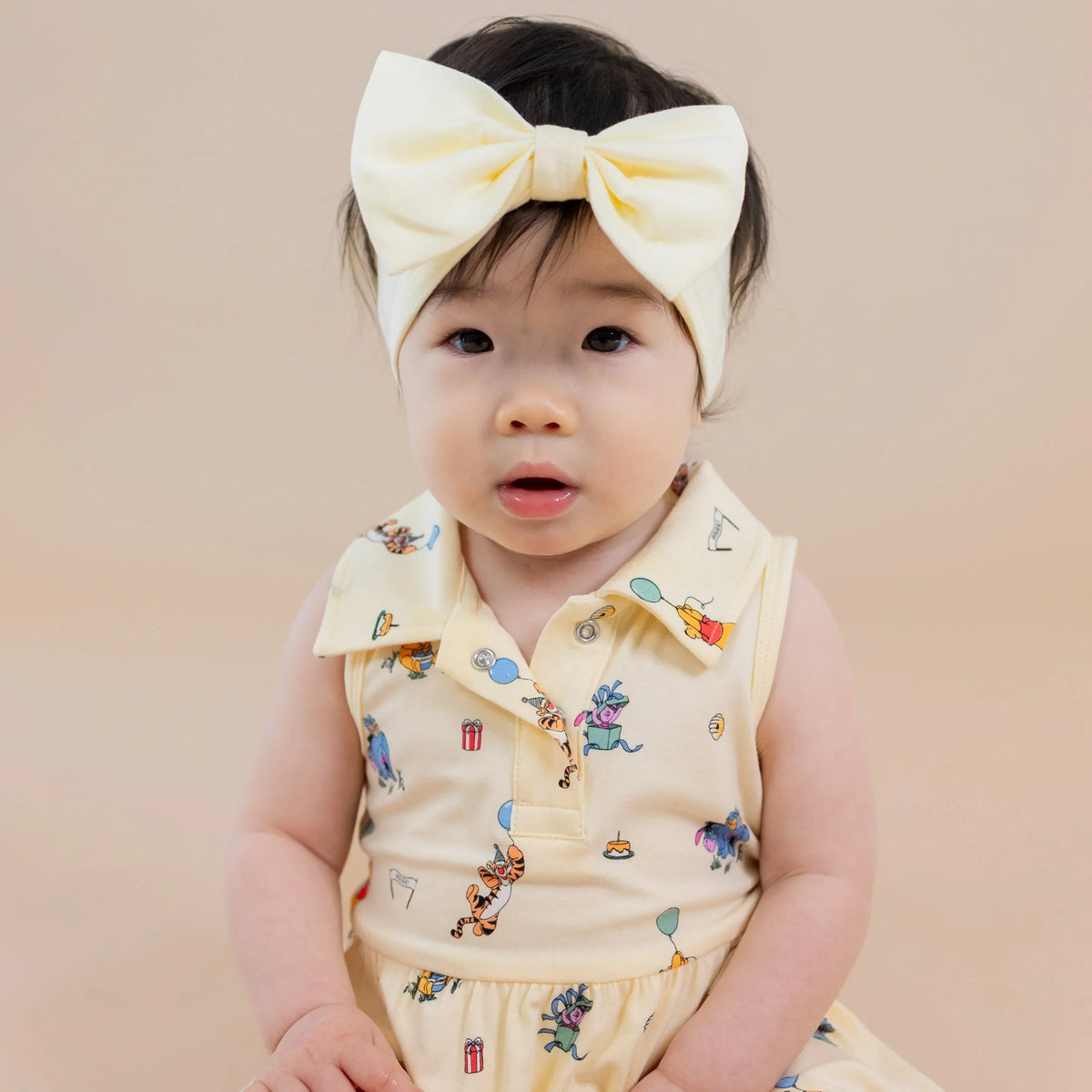 Polo Bodysuit Dress in Winnie the Pooh Celebration