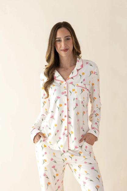 Long-Sleeved Women's Pajama Set in Tulip
