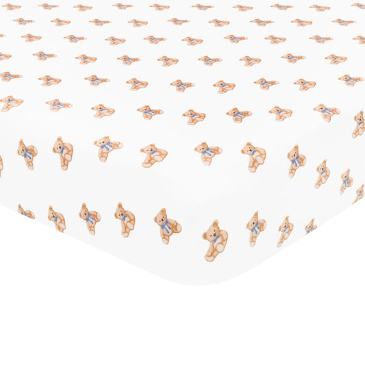 Mini Crib Sheet in Teddy Bear