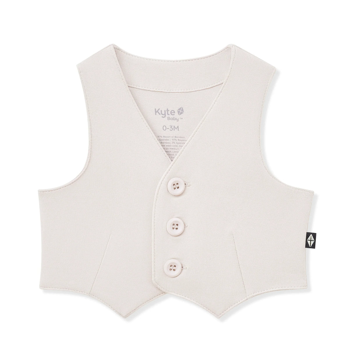 Tuxedo Vest in Oat
