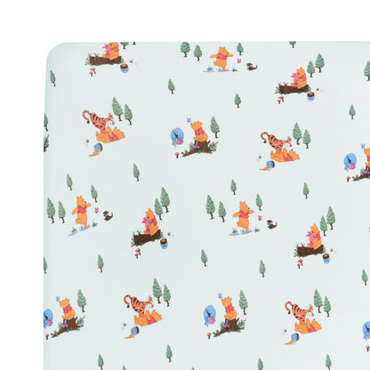 Crib Sheet in Winnie the Pooh Hundred Acre Wood