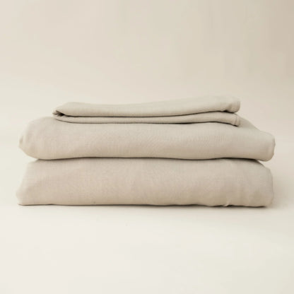 Fitted Sheet with Pillowcases in Almond