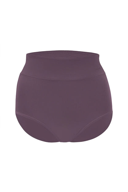 Women's High-Waisted Brief in Currant