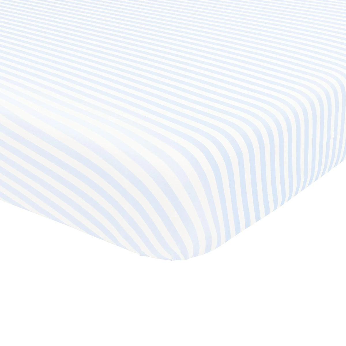 Crib Sheet in Small Mist Stripe