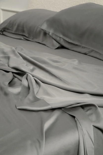 Bamboo Sateen Pillowcase Set in Ash