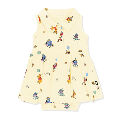 Polo Bodysuit Dress in Winnie the Pooh Celebration