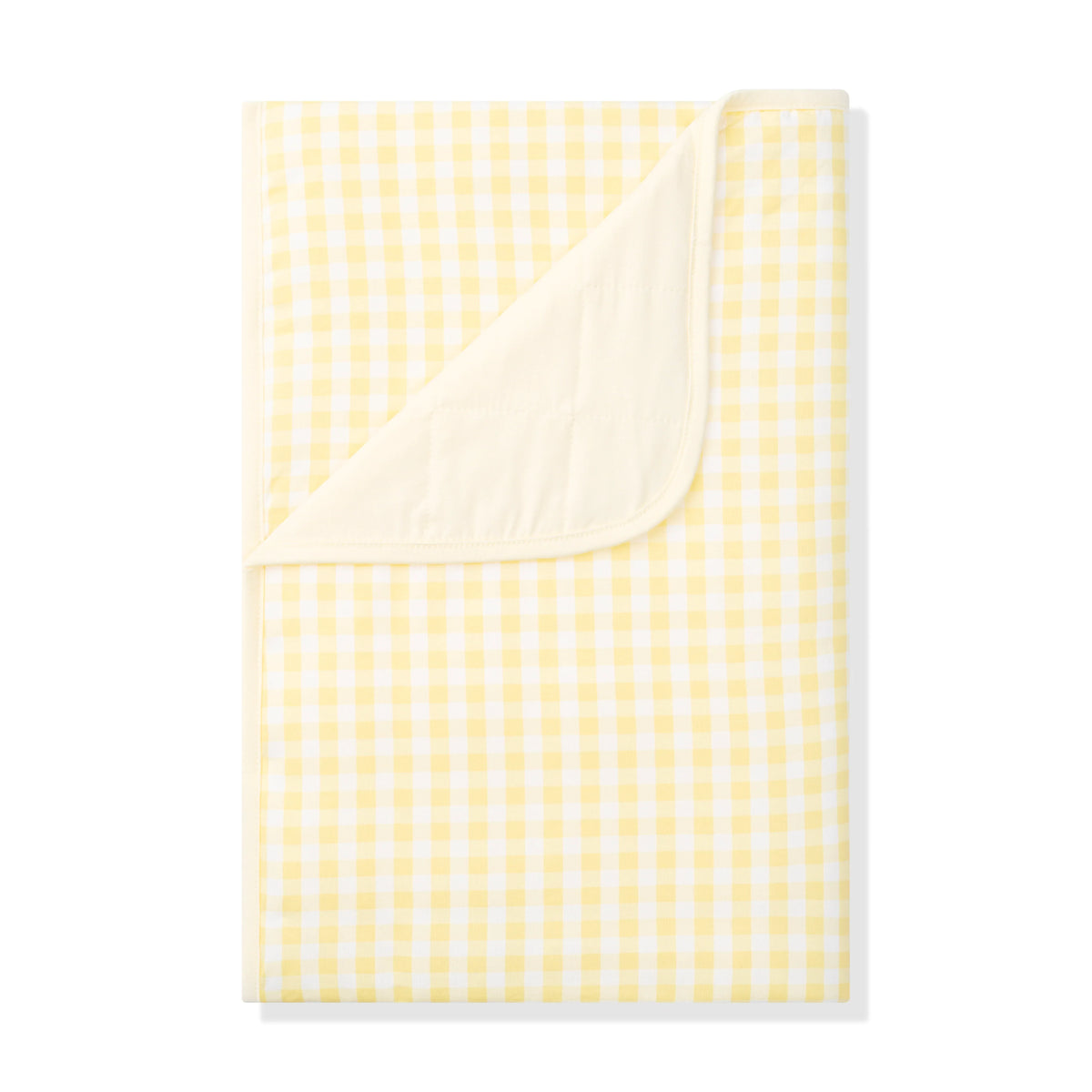 Toddler Blanket in Gingham Chamomile 1.0