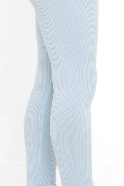 Ribbed Leggings in Breeze