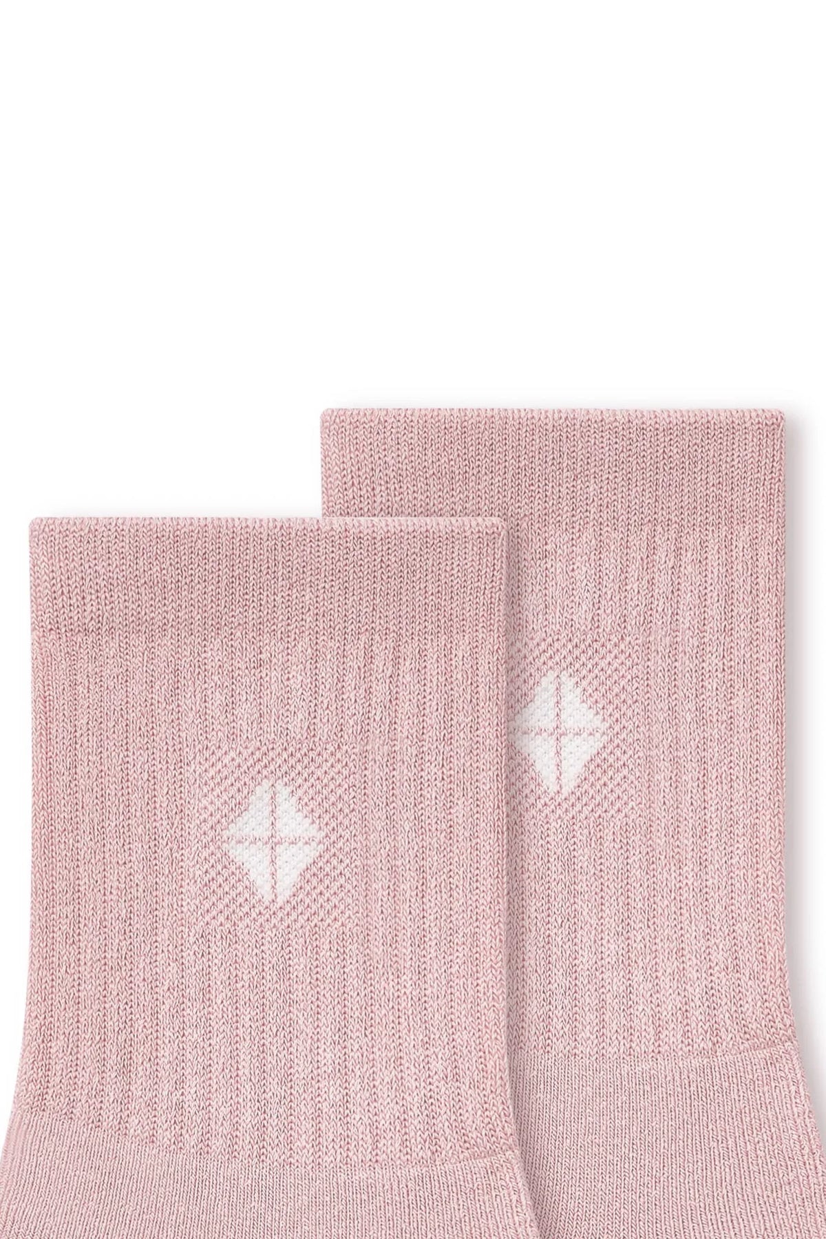 Adult Crew Socks in Blush
