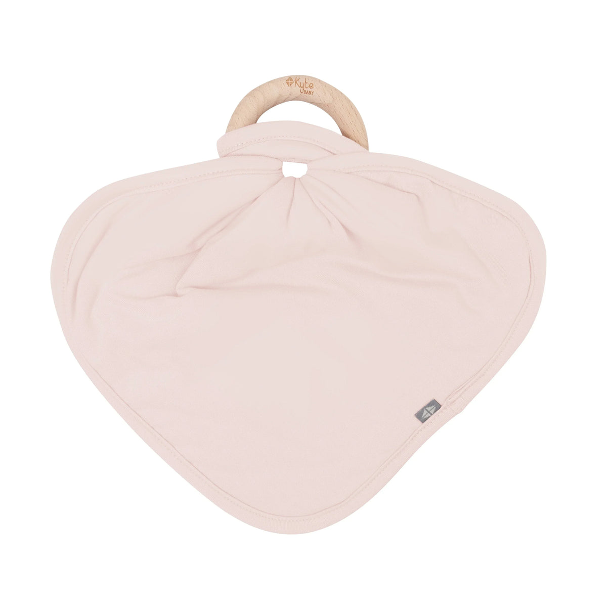 Lovey in Blush with Removable Wooden Teething Ring