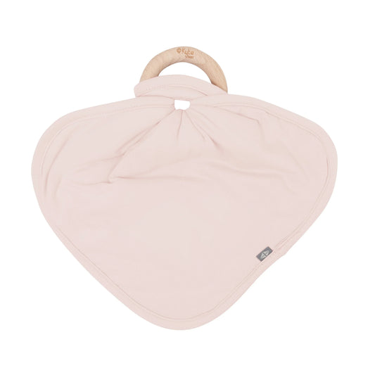 Lovey in Blush with Removable Wooden Teething Ring