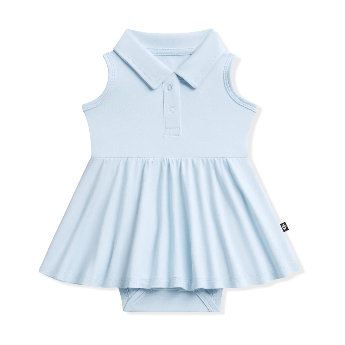 Polo Bodysuit Dress in Breeze