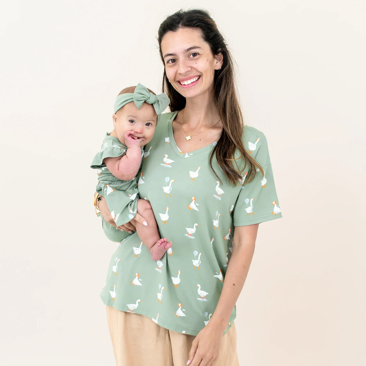 Twirl Bodysuit Dress in Silly Goose