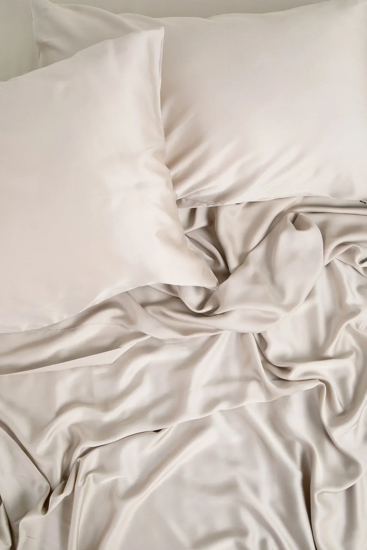 Bamboo Sateen Pillowcase Set in Sand Stone