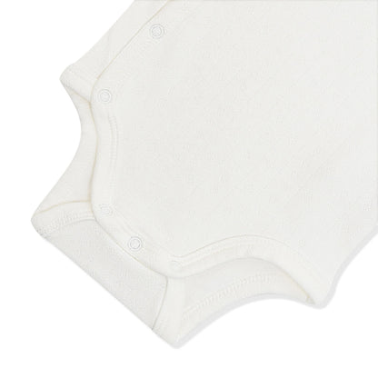 Pointelle Kimono Bodysuit in Cloud