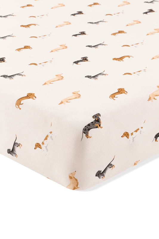 Crib Sheet in Dachshund