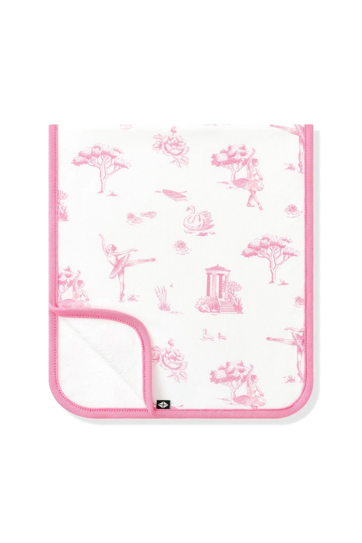Burp Cloth in Toile Ballet