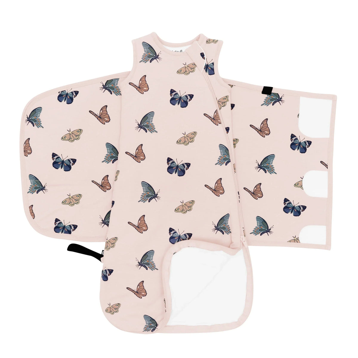 Sleep Bag Swaddler in Blush Butterfly 1.0