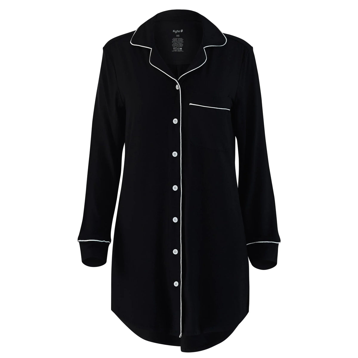 Long Sleeve Women’s Nightshirt in Midnight
