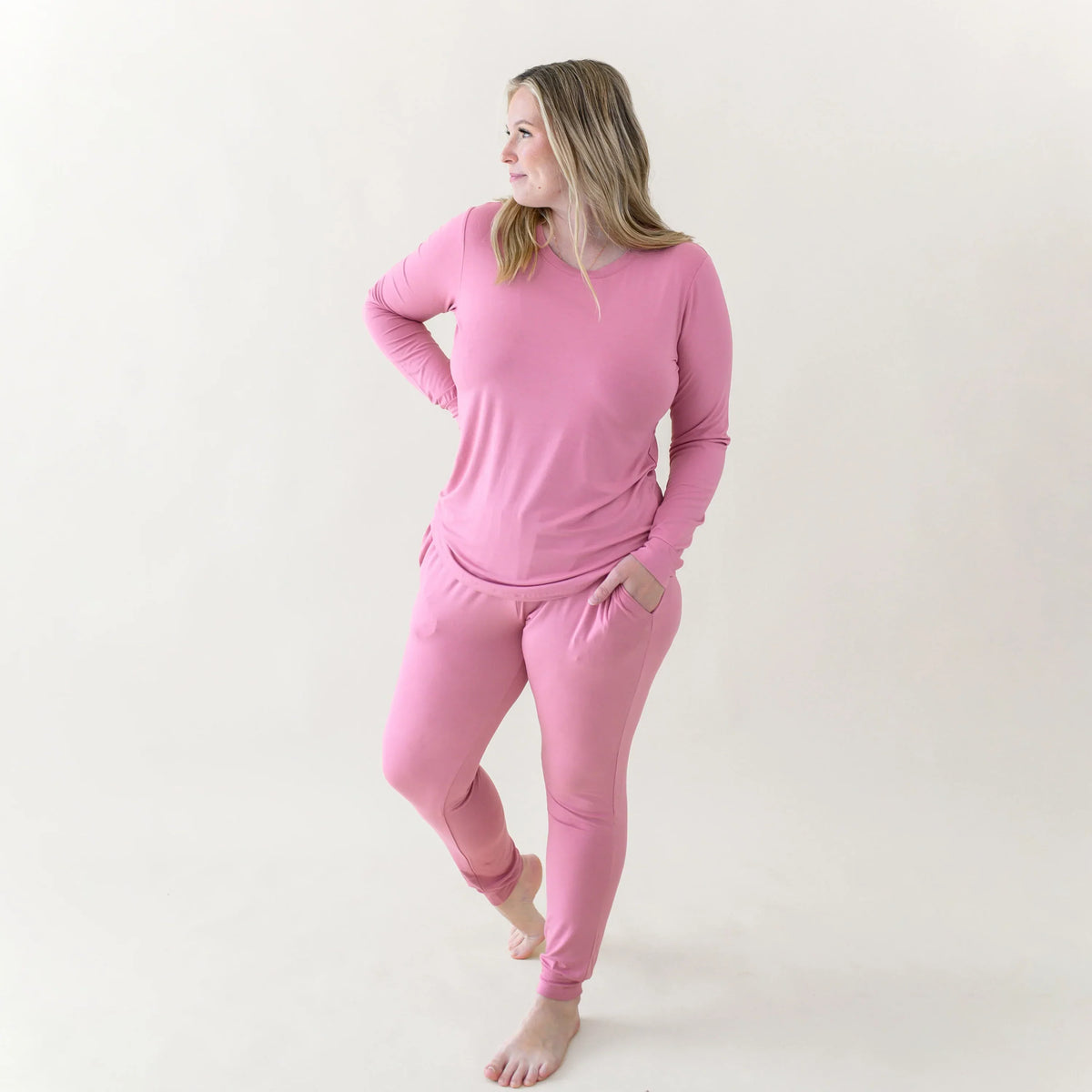 Women's Jogger Pajama Set in Apple Blossom