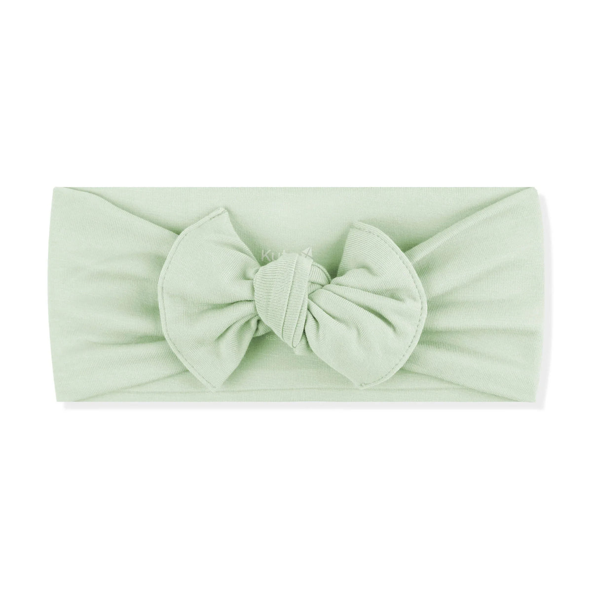 Knotted Bow Headband in Basil