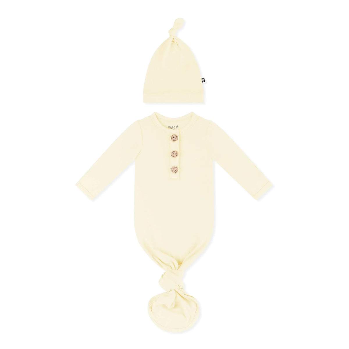 Knotted Gown with Hat Set in Chamomile
