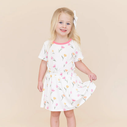 Toddler Basic Tee in Tulip