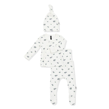 Pointelle Take Me Home Set with Cap in Spray Rose