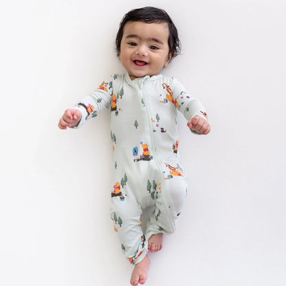 Zippered Romper in Winnie the Pooh Hundred Acre Wood