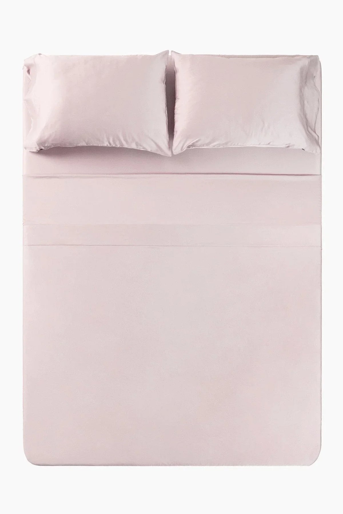 Bamboo Sateen Sheet Set in Rose Quartz